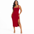 Seamless Bodycon Dress with Breathable Mesh Lining Curvay