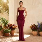 LuxeVera™ Ärmelloses Maxikleid — Ziehen Sie alle Blicke auf sich mit müheloser, seidiger Eleganz