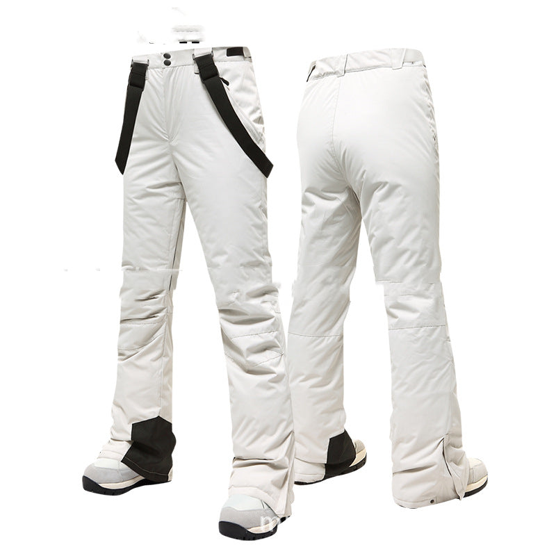 Women's Ski Pants, Breathable, Water-Resistant, Wear-Resistant, Snow Pants - Beige