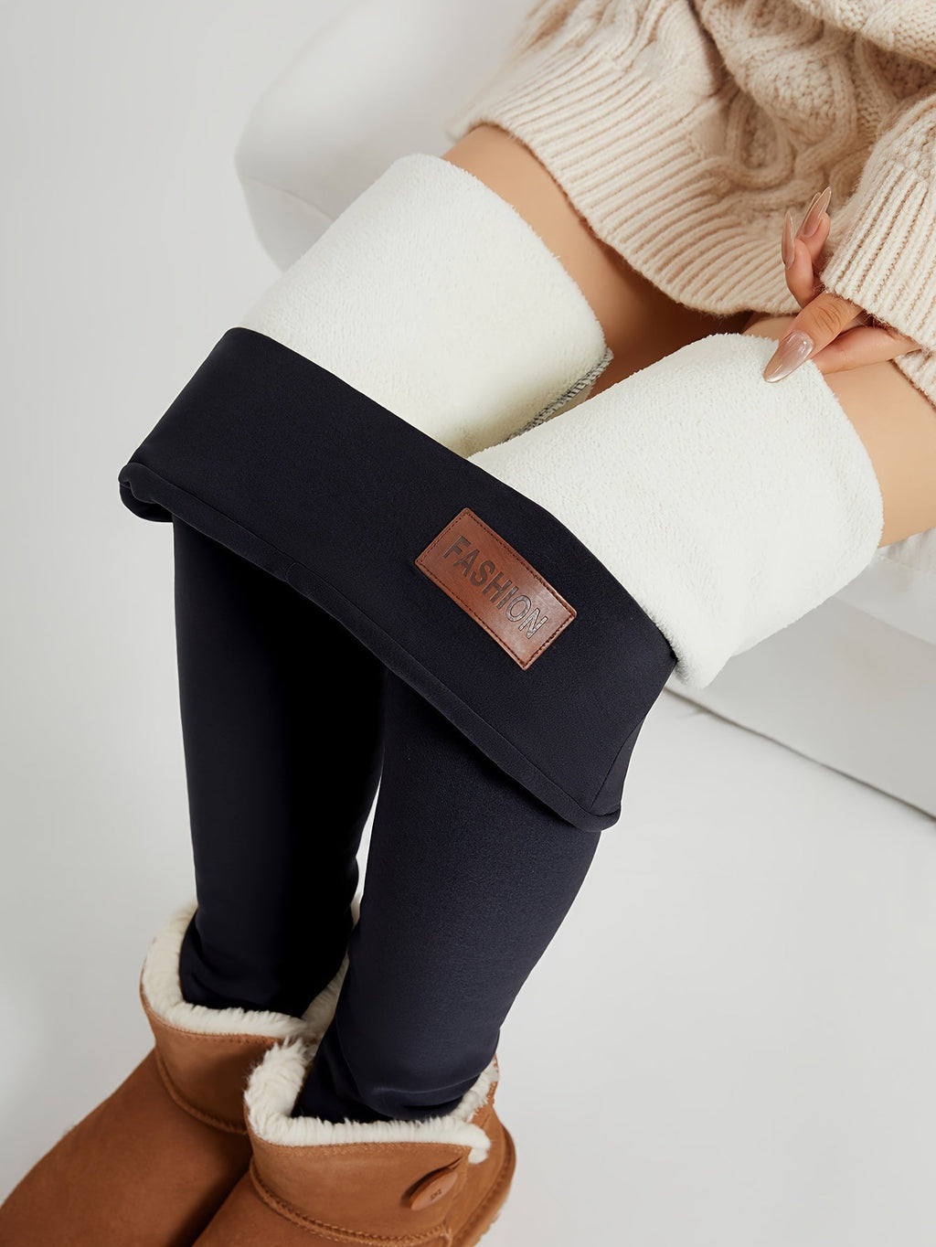 Women's High-Waist Fleece-Lined Leggings