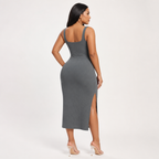 Seamless Bodycon Dress with Breathable Mesh Lining Curvay