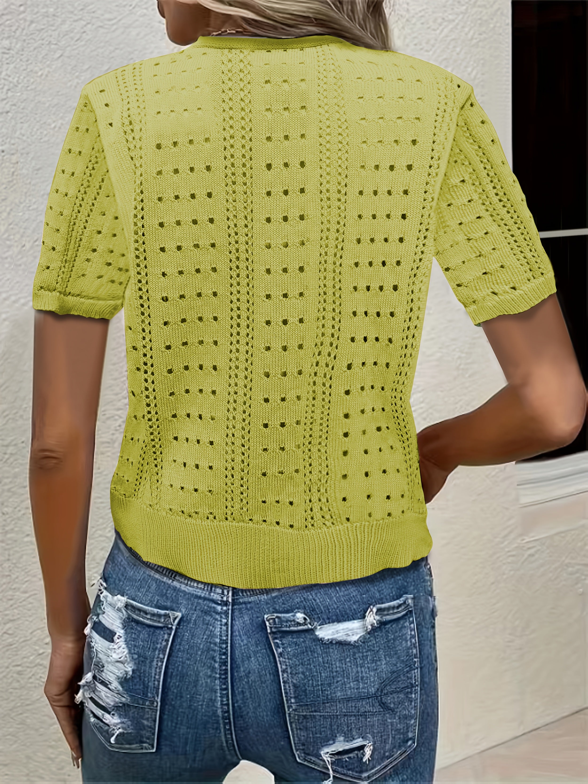 Spring and Summer Fashion Short-Sleeve Cardigan | Lightweight Open Front