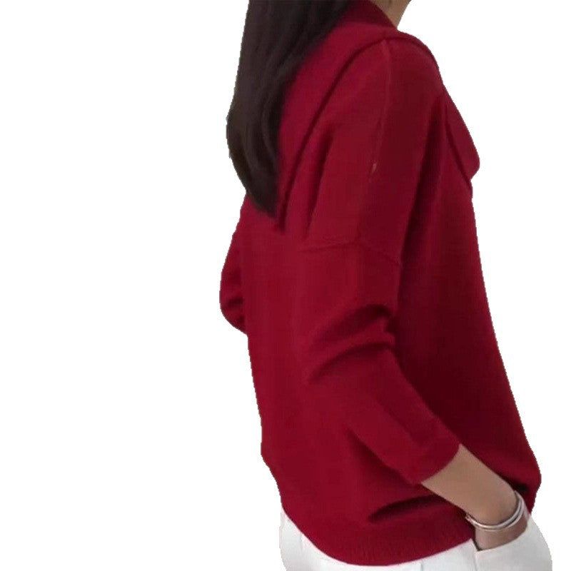 Women’s Casual Long Sleeve Knit Sweater