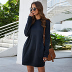 Women’s Long Sleeve Sweatshirt Dress