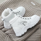 Damen-Winter-Sneaker mit Futter und dicker Sohle