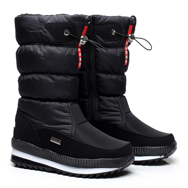 Wasserdichte Schneestiefel mit Reißverschluss für Damen