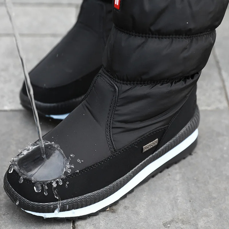 Wasserdichte Schneestiefel mit Reißverschluss für Damen