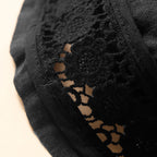 Women's Drawstring Waist Lace Trim Shorts