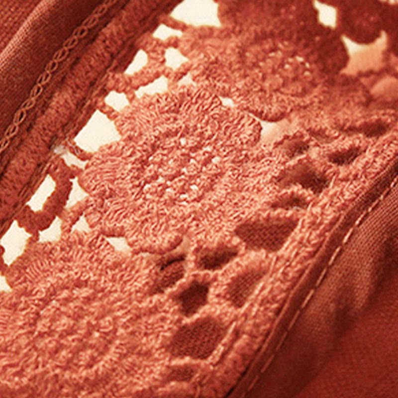 Women's Drawstring Waist Lace Trim Shorts