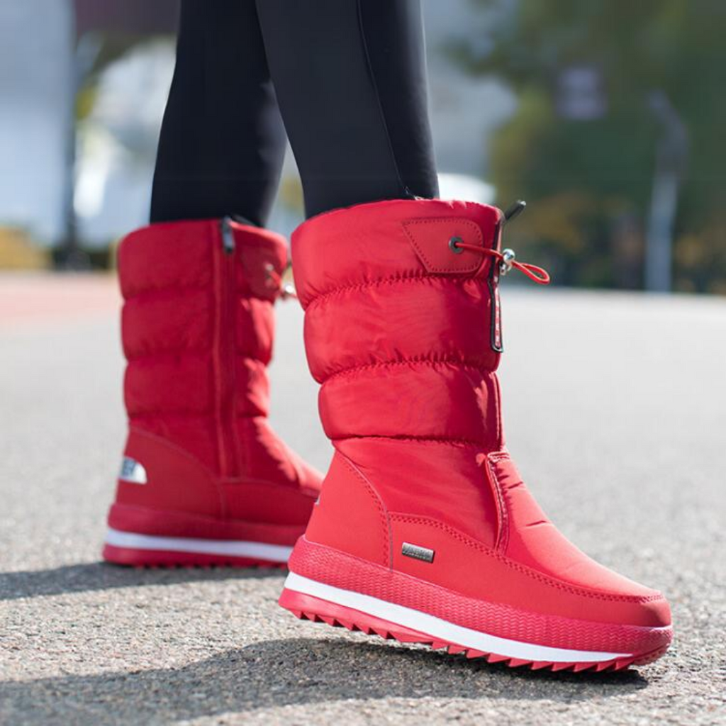 Wasserdichte Schneestiefel mit Reißverschluss für Damen