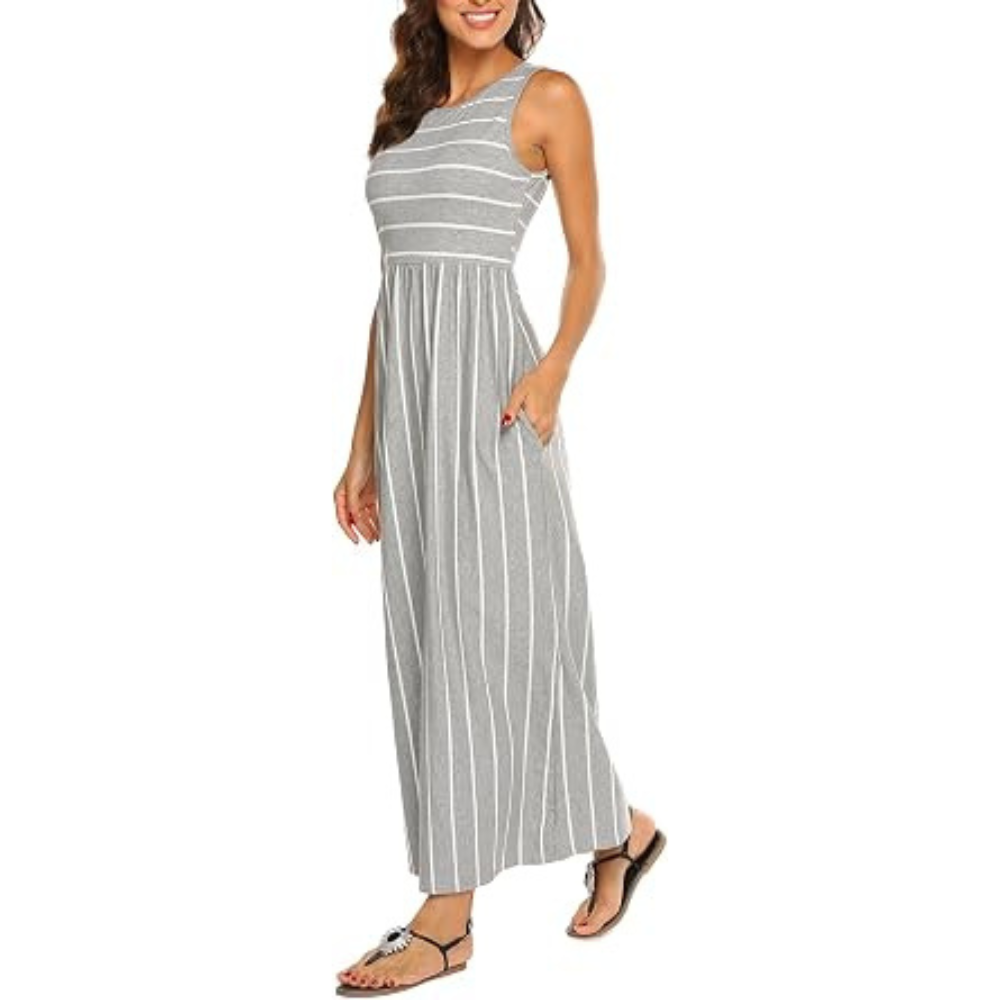 Linen Maxi Summer Dress – Lightweight Lace for Women