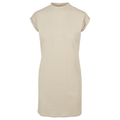 Sleeveless Turtleneck Summer Dress – Extended Shoulder for Women