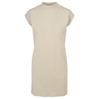Sleeveless Turtleneck Summer Dress – Extended Shoulder for Women