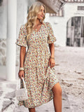 Long-Sleeve Autumn Dress with Comfortable Fit | Perfect for Autumn Getaways - Beige