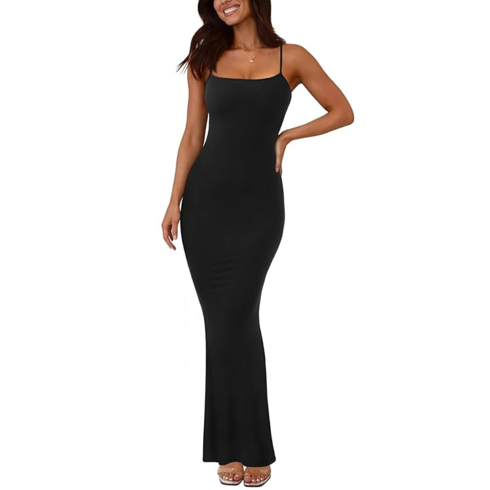 Elegant Slip-Style Bodycon Dress – Evening Shapewear for Women