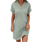 Airy Linen Summer Dress – Lightweight Lace for Women