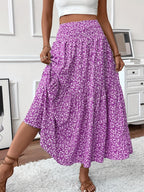 Women's Maxi Floral Skirt