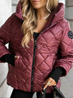 Damen-Steppjacke mit Kapuze