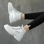 Damen-Winter-Sneaker mit Futter und dicker Sohle