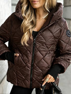 Damen-Steppjacke mit Kapuze