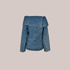Modische Jeansjacke für Damen mit eleganten Knopf-Akzenten