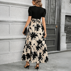 Women's Maxi Dress Floral Pattern High Waist A Line Summer | Lightweight Boho Dress