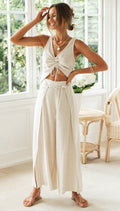 Lightweight, Airy Two-Piece Set – Perfect for Summer - White