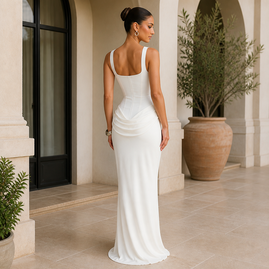 LuxeVera™ Ärmelloses Maxikleid — Ziehen Sie alle Blicke auf sich mit müheloser, seidiger Eleganz