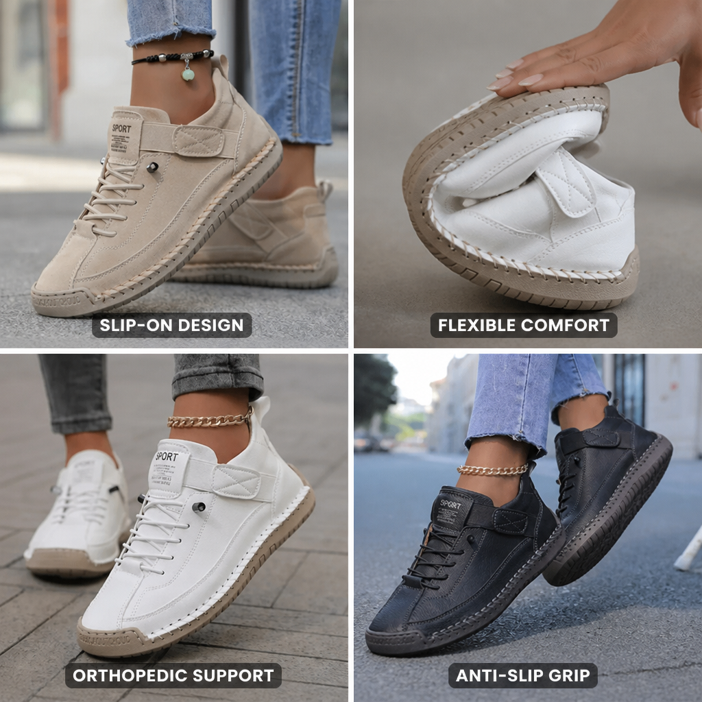 Women's Orthopedic Sneakers Slip On | Lightweight Comfort Walking Shoes