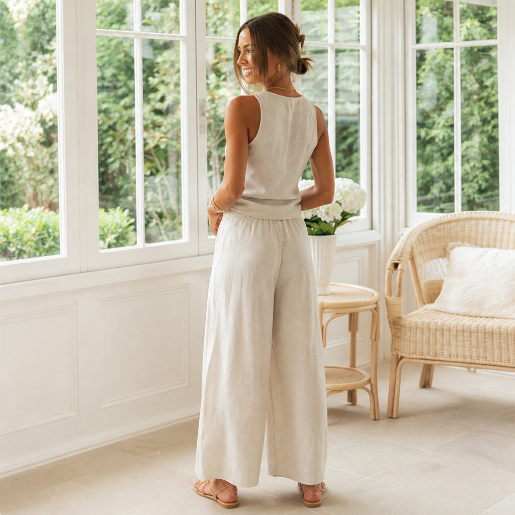 Lightweight, airy string set  perfect for summer | Women's Vacation Co-Ord Set