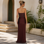 Damen Carina Ärmelloses Maxikleid | Elegantes Urlaubskleid