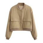 Relaxed High-Neck  Women's Bomber Jacket