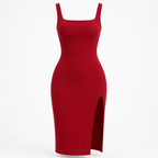 Seamless Bodycon Dress with Breathable Mesh Lining Curvay