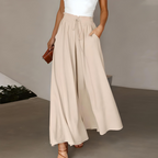 Women Effortlessly Chic Classic Wide Leg Pants