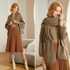 Women's Warm Merino Shawl