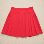 Damen Sommer-Skort mit UPF50+, hoher Taille, Faltenrock, integriertem Futter und Taschen | Freizeit-Sportrock