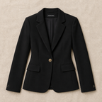 Women's Classic Fitted Jacket | Elegant Everyday Office Jacket