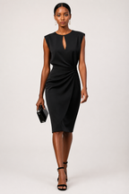 Women’s Sleeveless Midi Cocktail Dress | Elegant Party & Evening Dress
