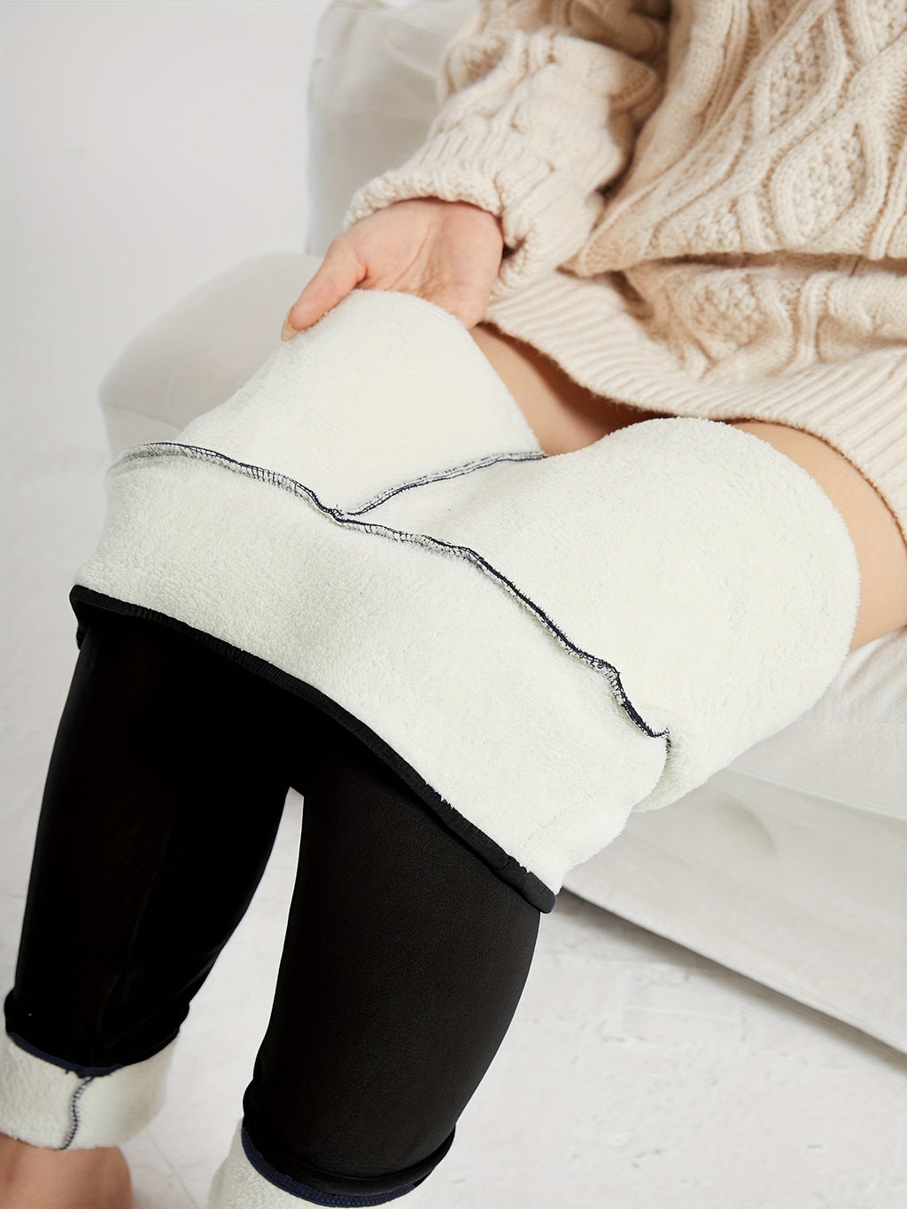 Women's High-Waist Fleece-Lined Leggings