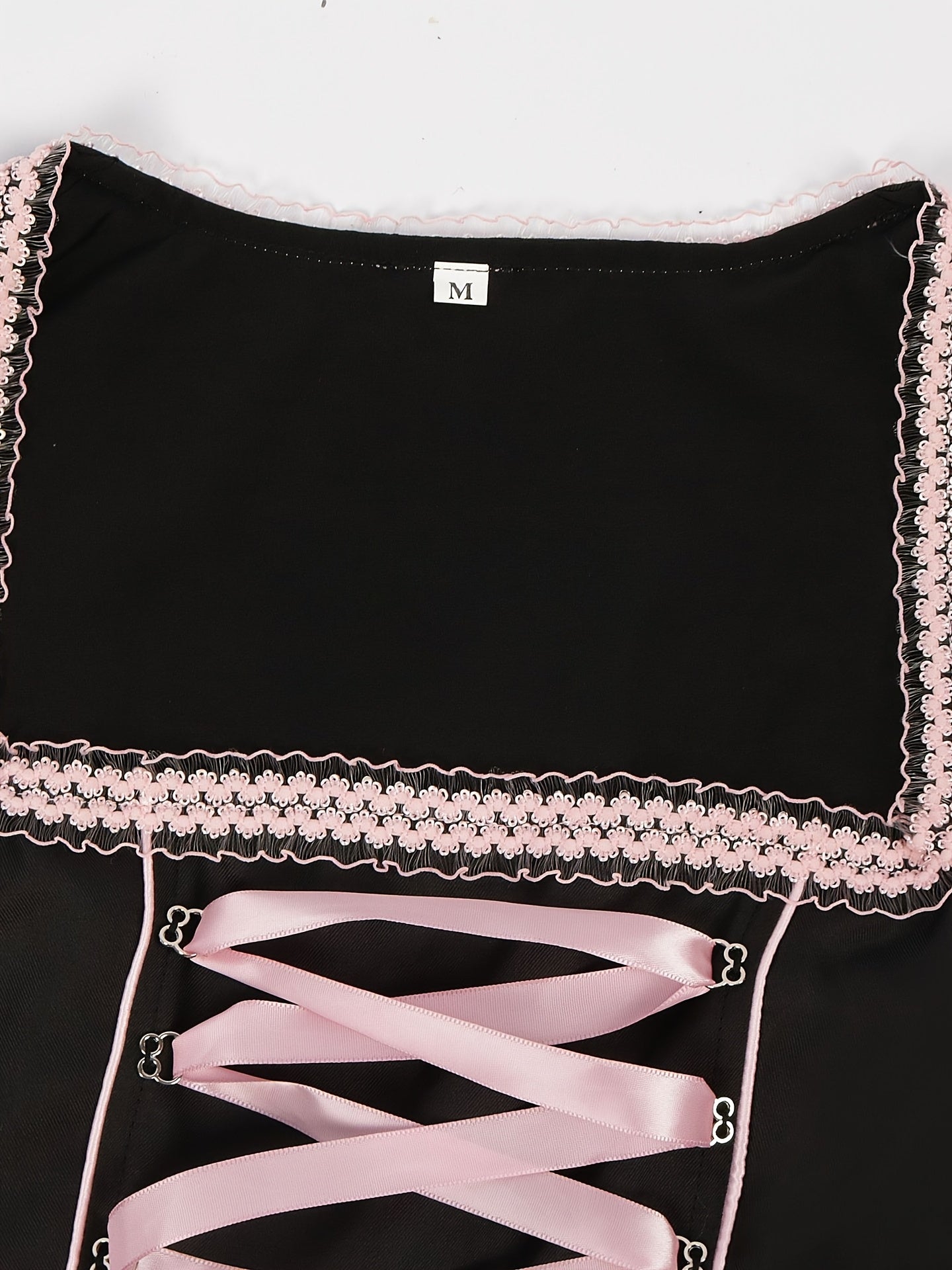 Dirndl Oktoberfest Kostüm Damen Trachten Trägershorts Set mit Corsage