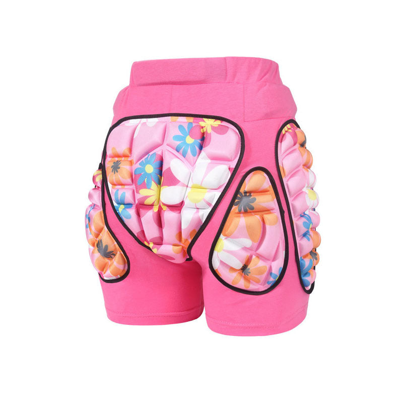 Men's & Women's Protective Sports Pants with Hip and Thigh Padding - Pink