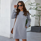 Women’s Long Sleeve Sweatshirt Dress