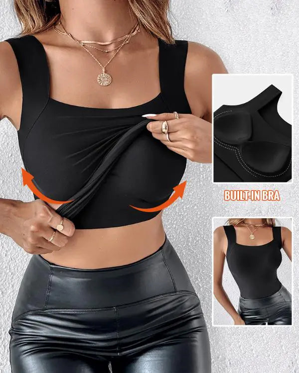 Shapewear-Top mit U-Ausschnitt und integriertem BH