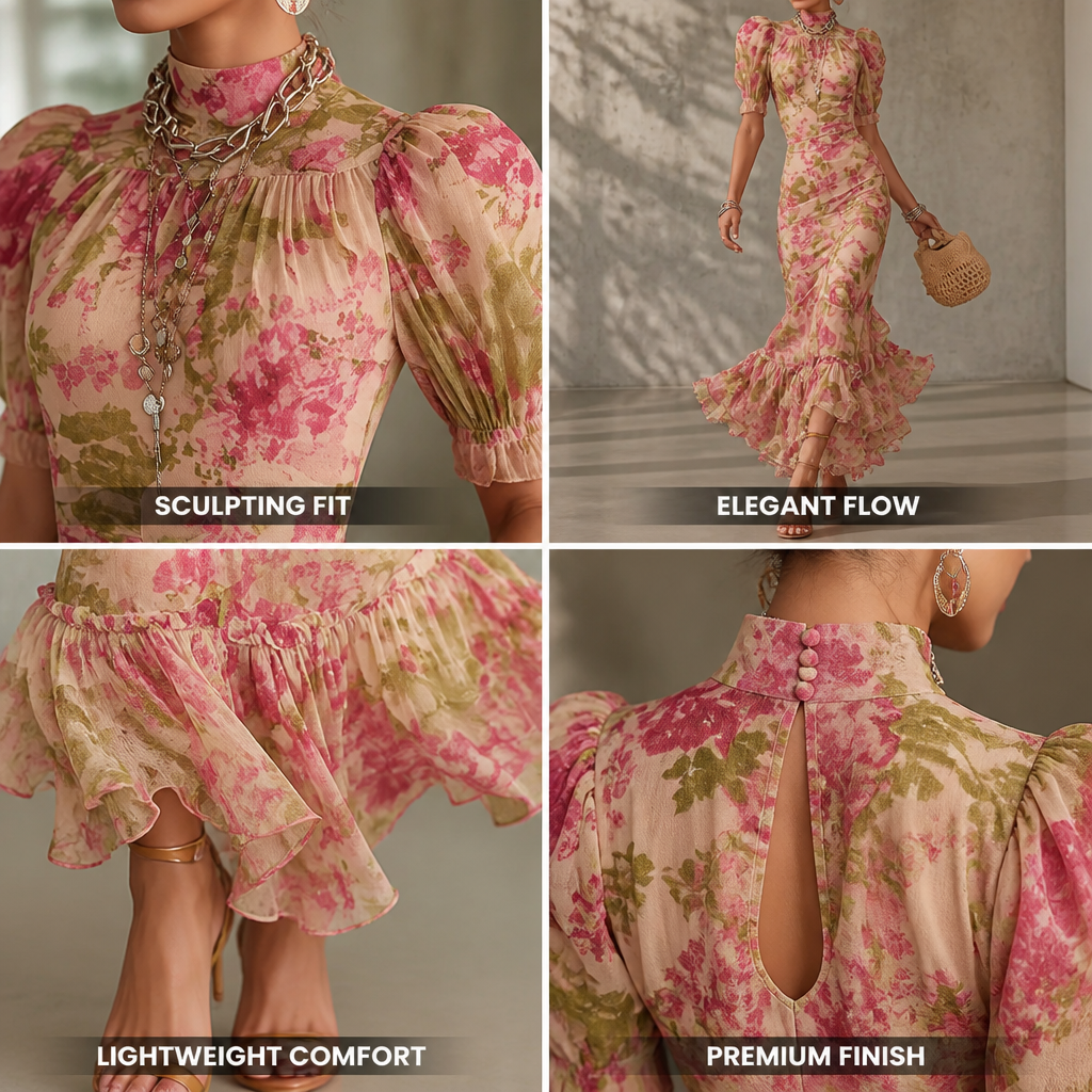 Beautiful Women's Midi Dress, Fitted, Elegant | Formal Occasion Dress