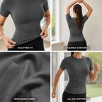 Sport Shirt Damen kurzarm – Slim Fit Atmungsaktiv Fitness