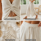 Lightweight, airy string set  perfect for summer | Women's Vacation Co-Ord Set