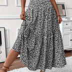 Women's Maxi Floral Skirt