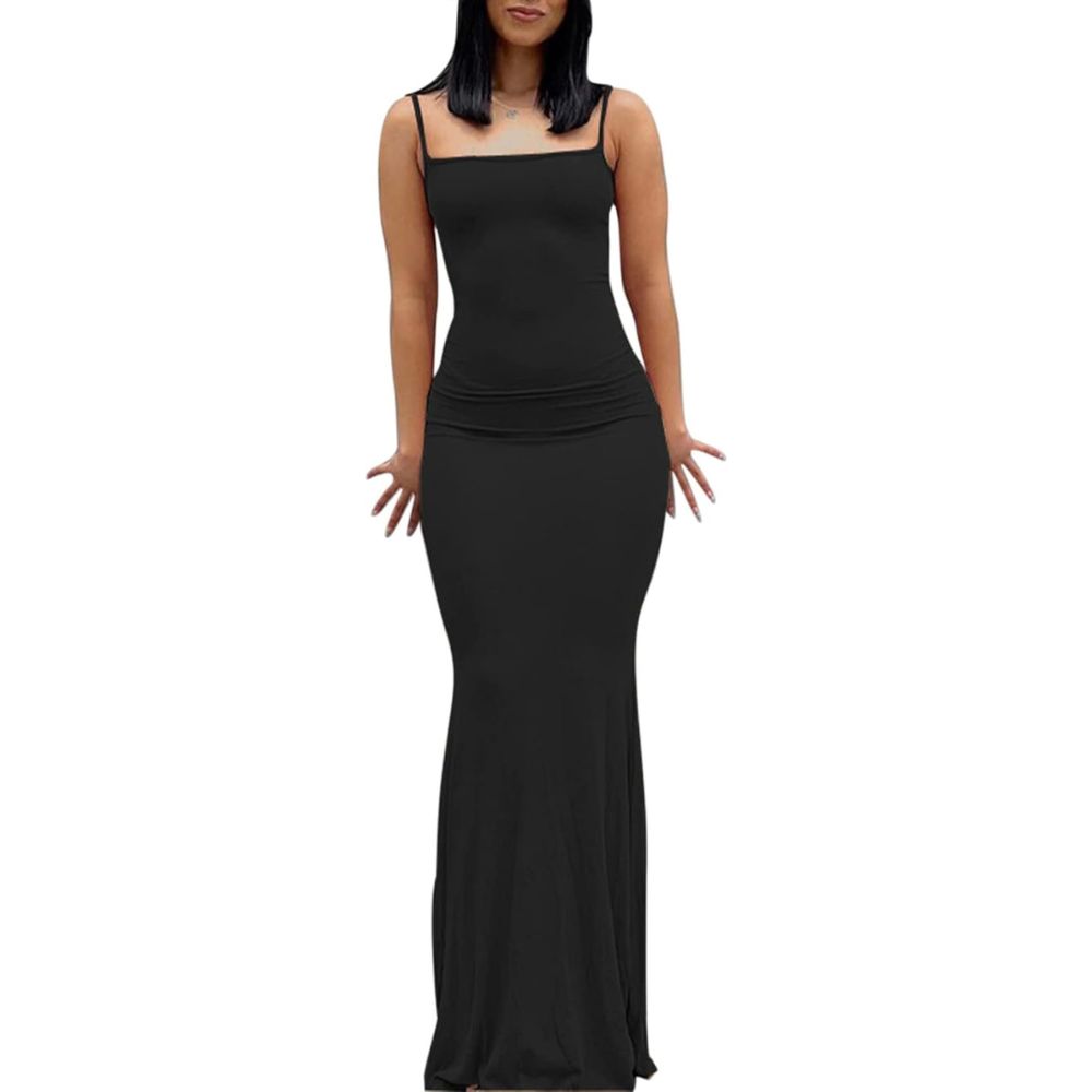 Fishtail Maxi Bodycon Dress – Evening Shapewear for Women