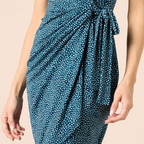 Soft Linen Wrap Summer Dress – Lightweight Plus Size for Women