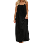 Open Back Maxi Summer Dress – Lightweight Breezy for Women